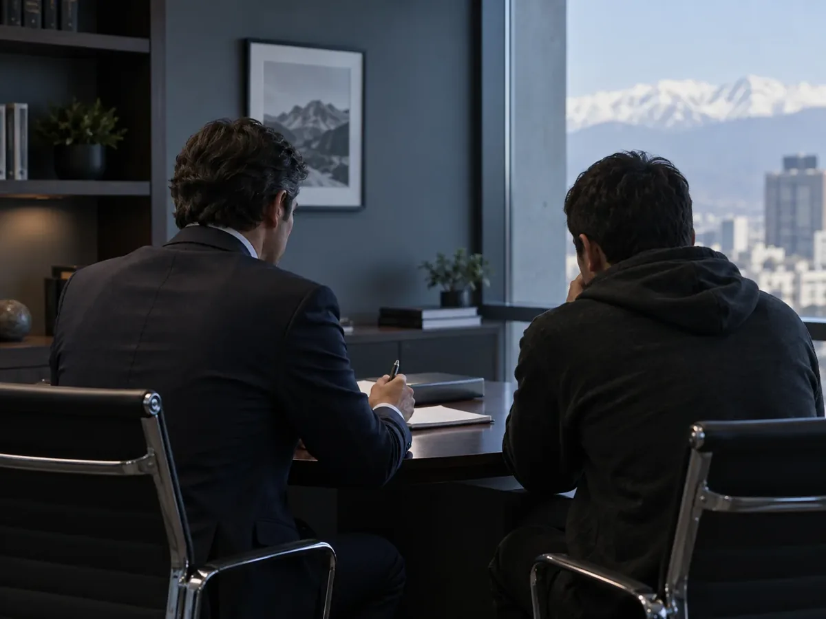 Preparación de antecedentes en una oficina profesional